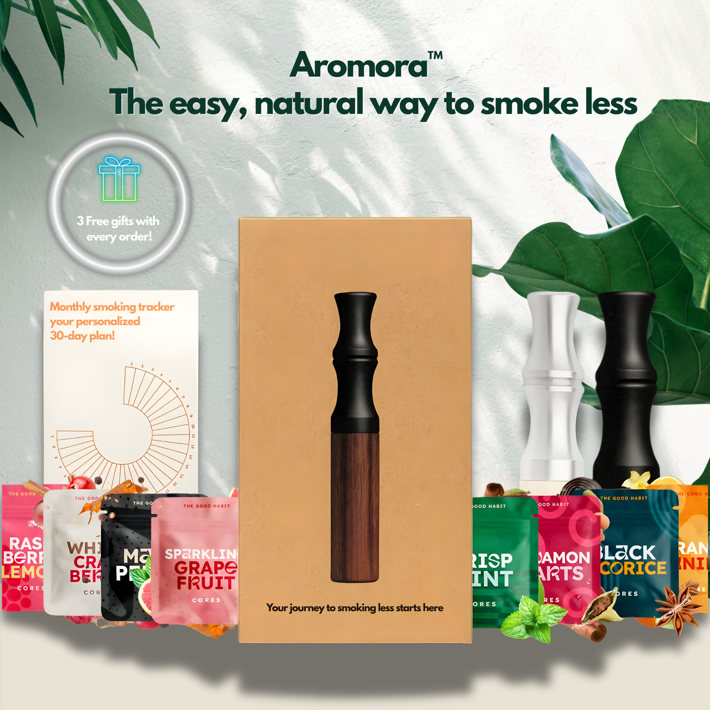 Aromora™ – The easy, natural way to smoke less